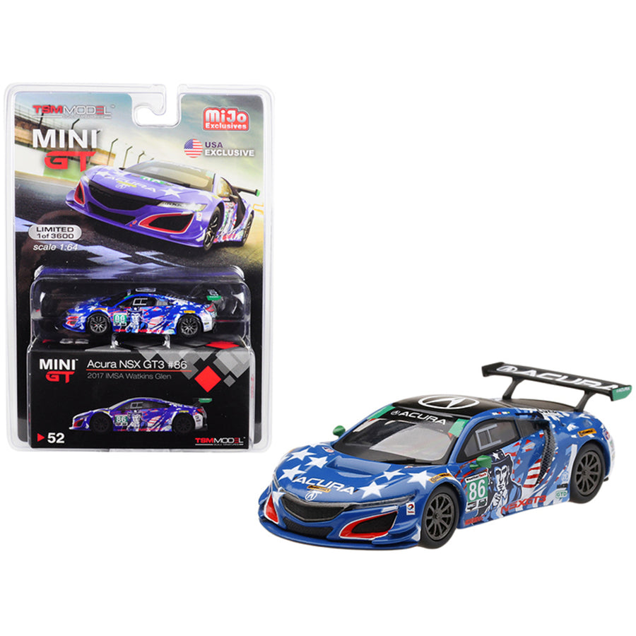 Acura Nsx Gt3 #86 Uncle Sam 2017 Imsa Watkins Glen Limited Edition To 3,600 Pieces Worldwide 1/64 Diecast Model Car By True Scale Miniatures Mgt00052