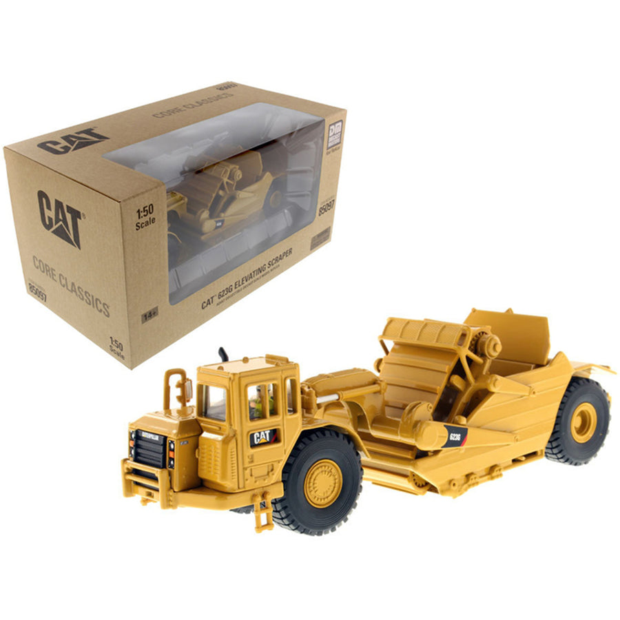 Cat Caterpillar 623g Elevating Scraper With Operator Core Classics Series 1/50 Diecast Model By Diecast Masters 85097c