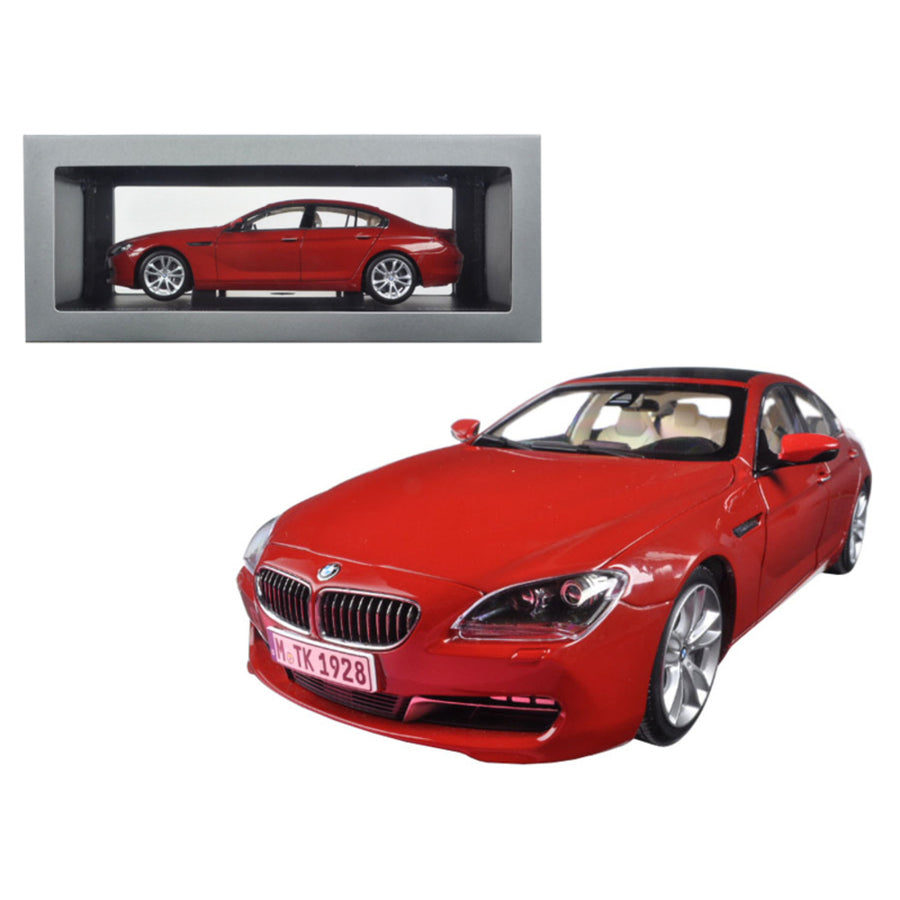 Bmw 650i Gran Coupe 6 Series F06 Melbourne Red 1/18 Diecast Model Car By Paragon 97033