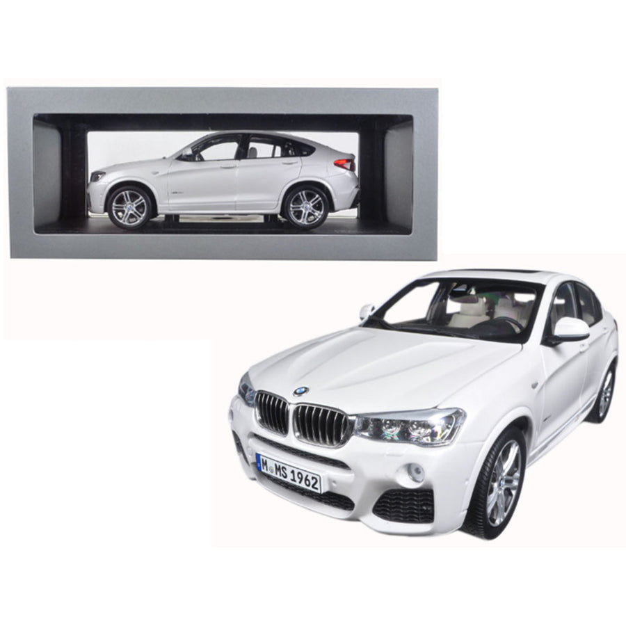 Bmw X4 (f26) Mineral White 1/18 Diecast Model Car By Paragon 97093