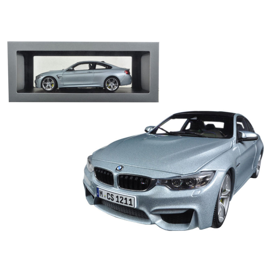 Bmw M4 Coupe Silver 1/18 Diecast Model Car By Paragon 97102