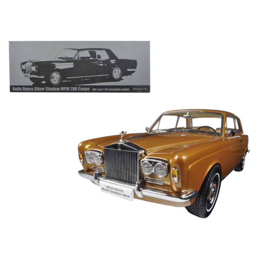 1968 Rolls Royce Silver Shadow Bronze 1/18 Diecast Model Car By Paragon 98205