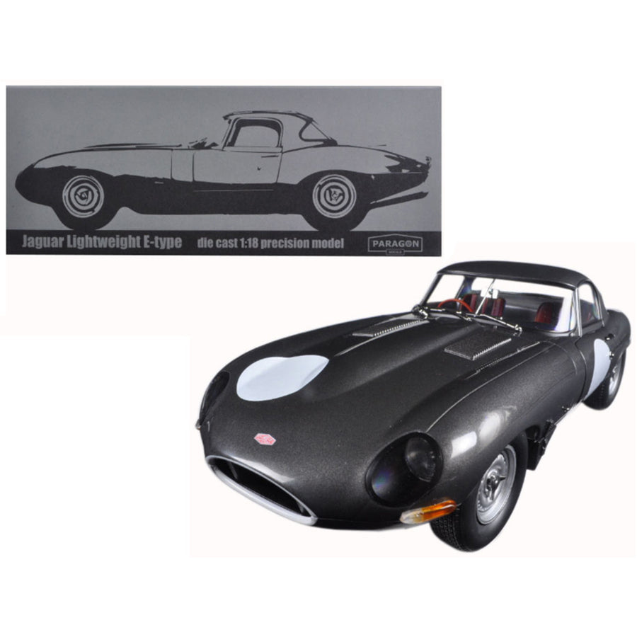 Jaguar Lightweight E-type Continuation Gunmetal 1/18 Diecast Model Car  By Paragon 98371