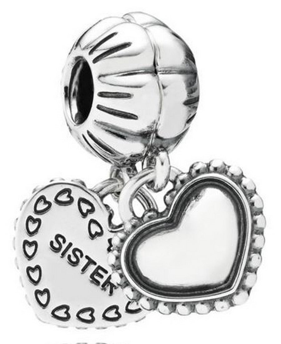 Pandora 791383 My Special Sister Silver Dangle Charm Women's