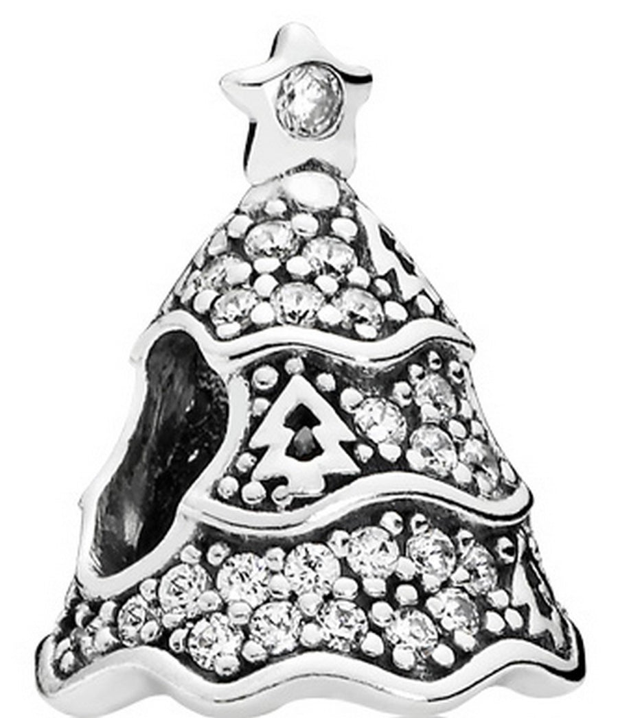 Pandora 791765cz Twinkling Christmas Tree Charm Women's