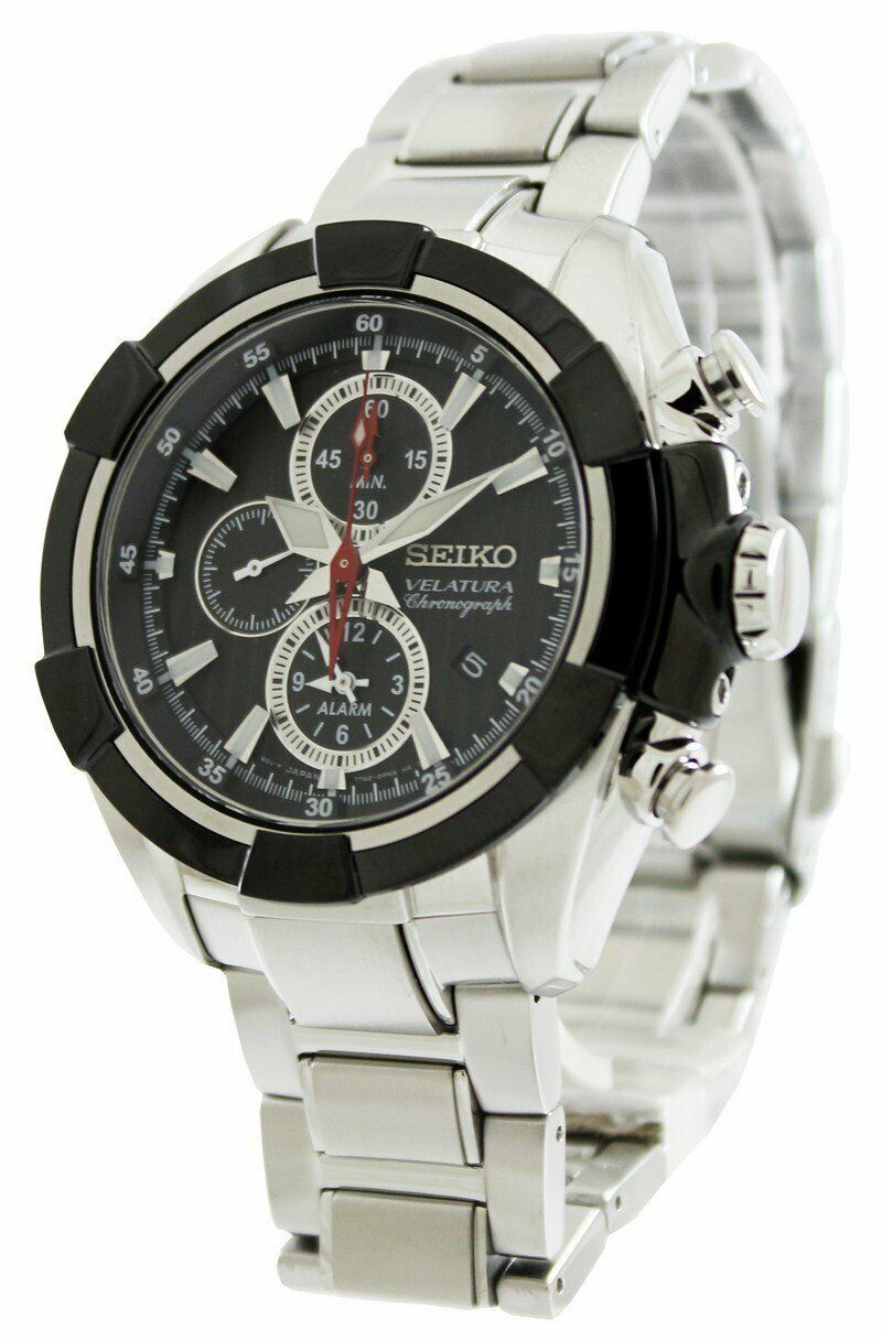 Seiko Velatura Alarm Chronograph Snaf39 Snaf39p1 Snaf39p Men's Watch