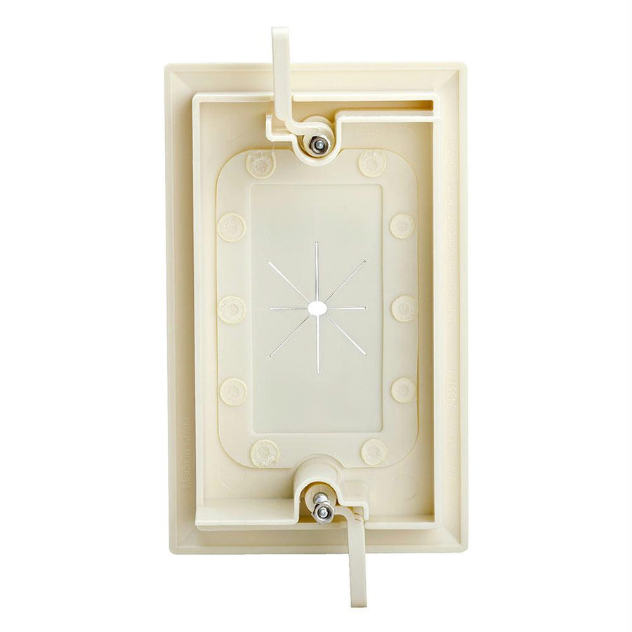 Datacomm 45-0014-la One-gang Low-voltage Cable Plate With Flexible Opening - Lite Almond
