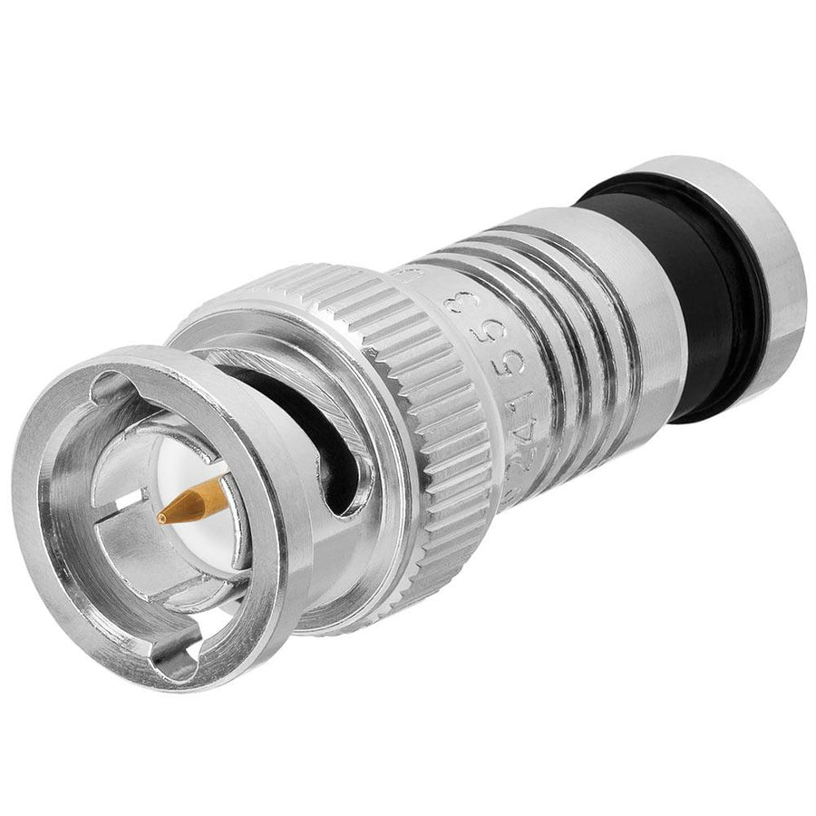 Platinum Tools 18039 Sealsmart Compression Bnc-type Connectors For Rg6 Cable - 6pc Black