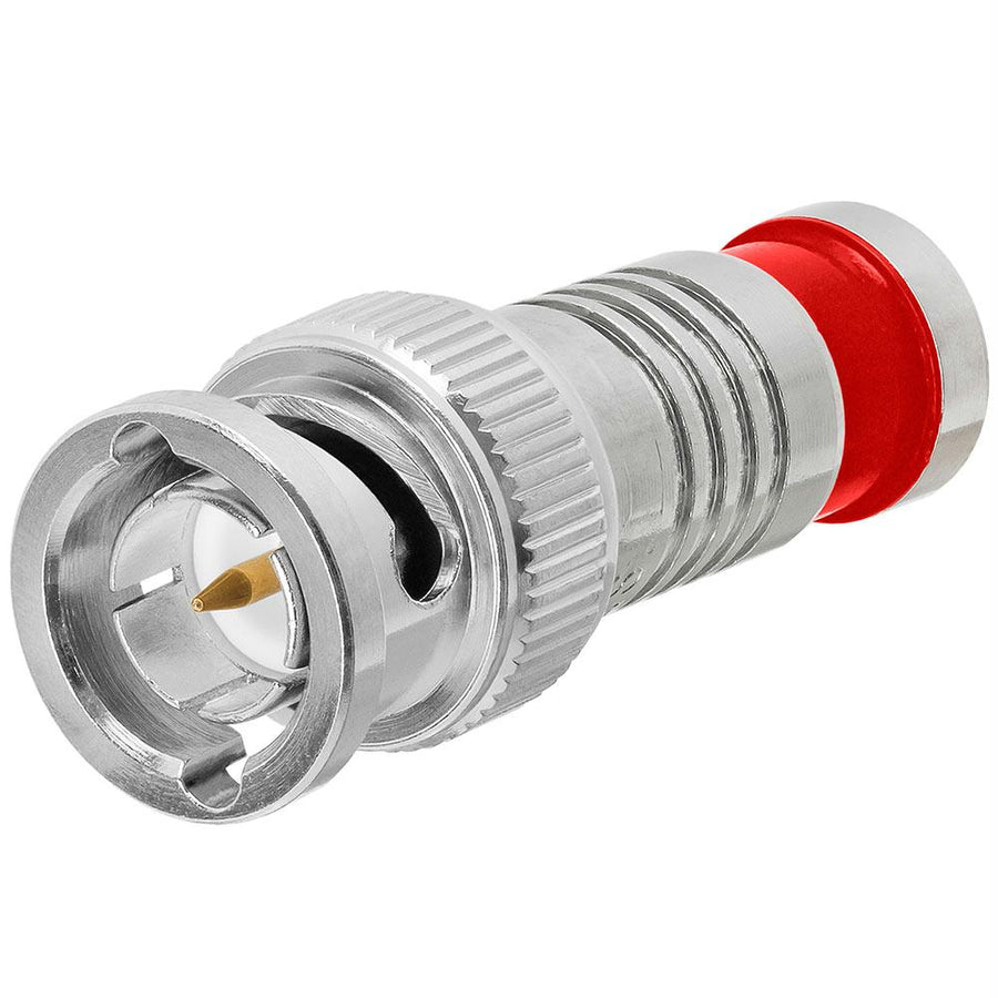 Platinum Tools 28041j Bnc-type Rg59 Connector, Nickel - Jar Of 40 Red