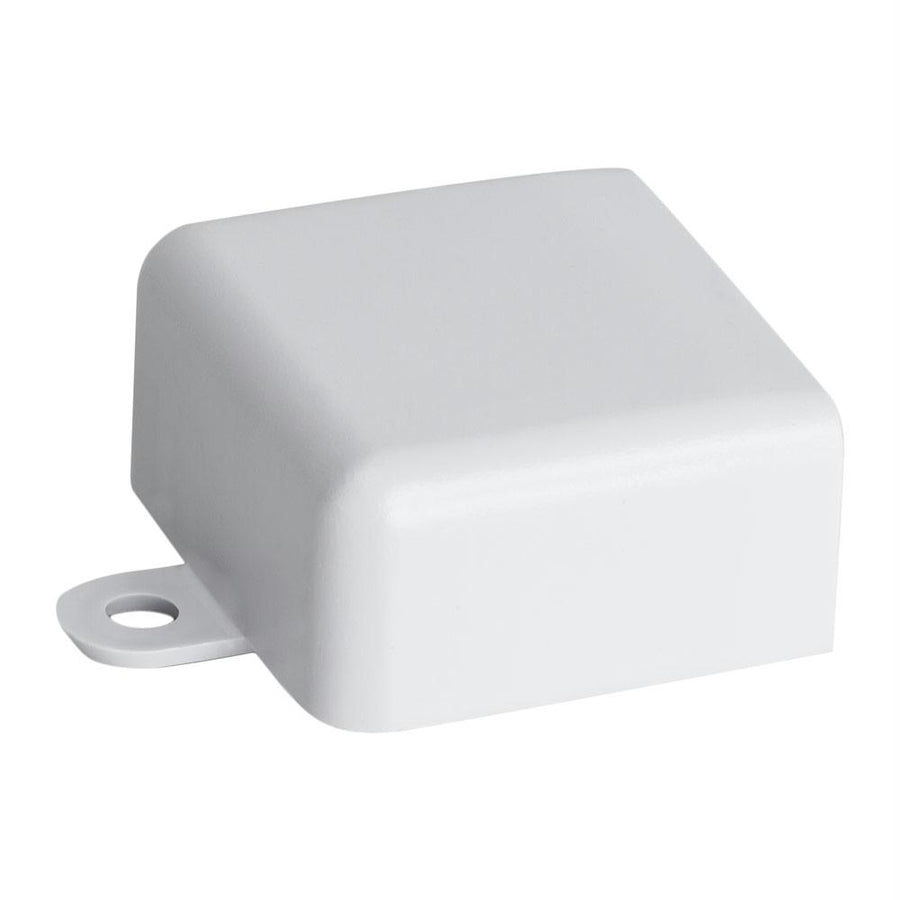 Wire Trak End Cap For Raceway Pvc White, 1 1/2inch W X 3/4inch H