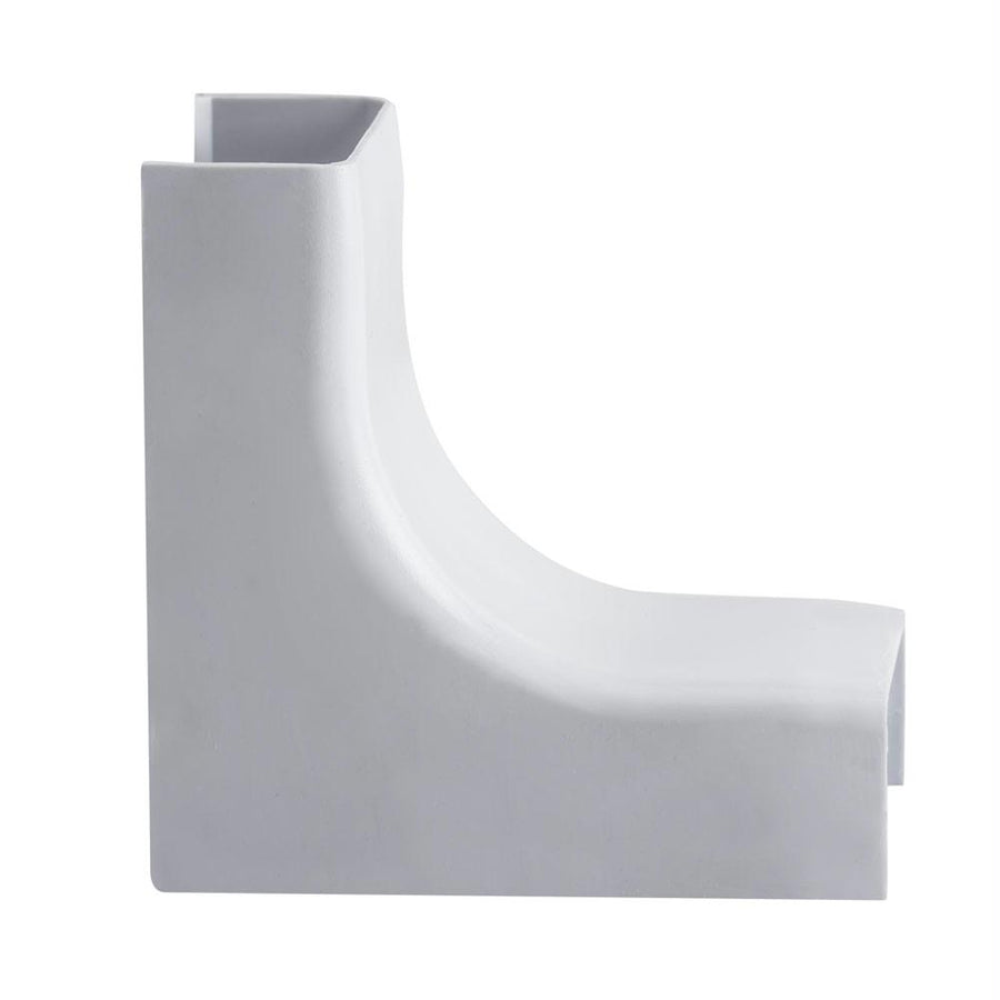 Wire Trak Inside Corner For Raceway Pvc White, 1 1/2inch W X 3/4inch H