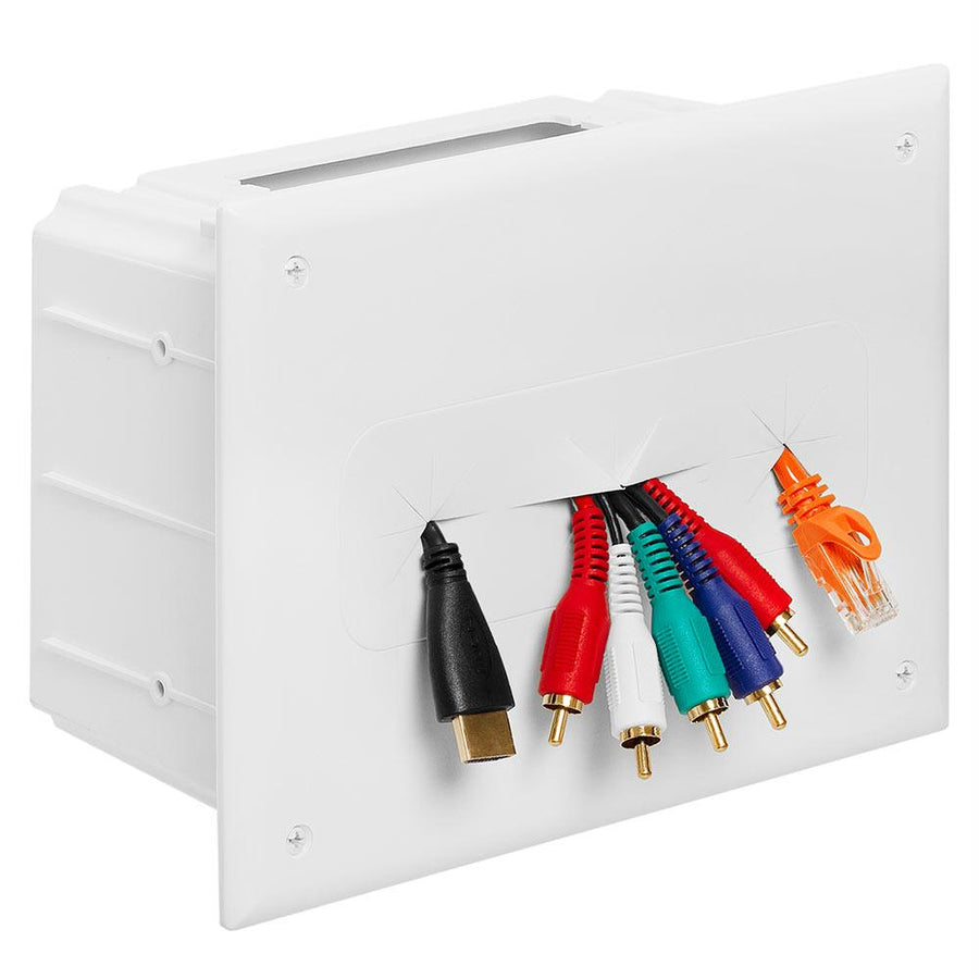 Datacomm 45-0010-wh  Recessed Media Box - White