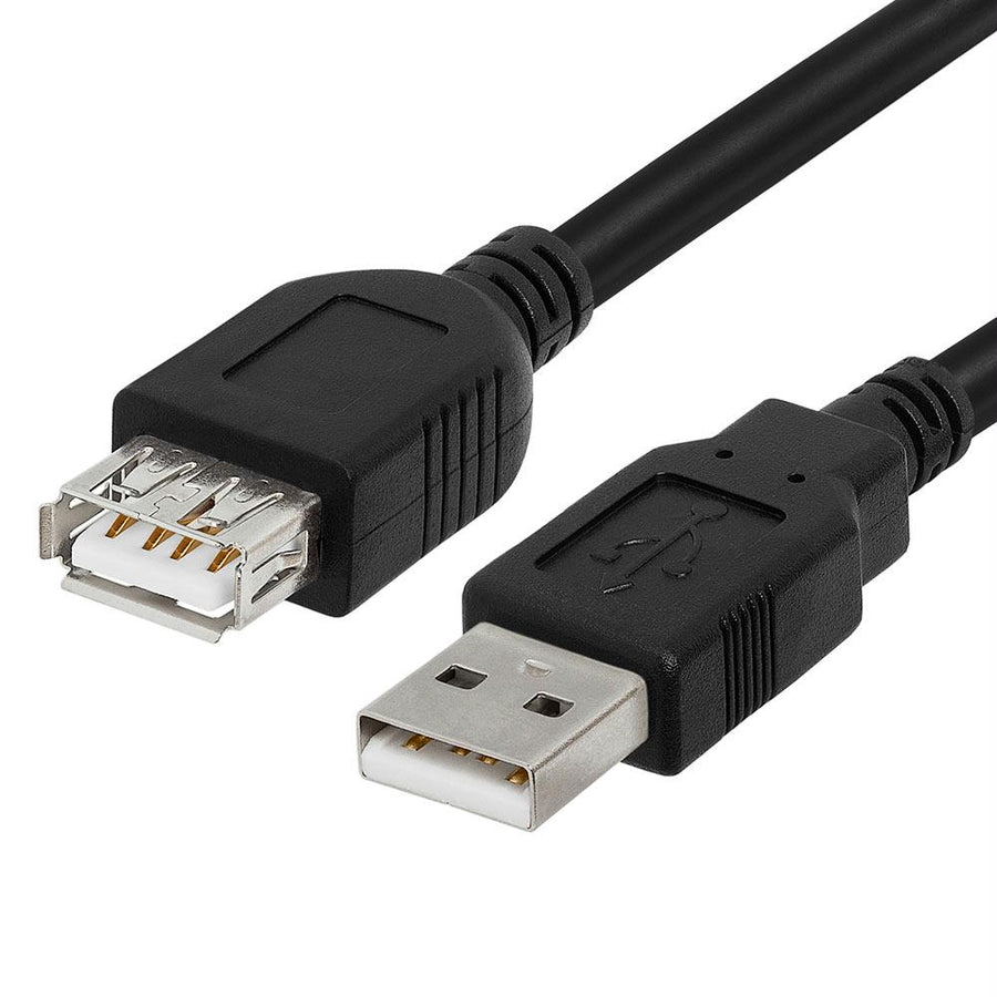 Cmple - High Speed Usb To Usb Extension Cable - Flexible Extender Cord - A Male To A Female Adapter Cable - Usb 2.0 Extension Cable - 10 Feet Black