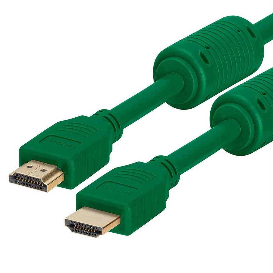 Cmple - Hdmi Cable 1.5ft High Speed Hdtv Ultra-hd (uhd) 3d, 4k @60hz, 18gbps 28awg Hdmi Cord Audio Return 1.5 Feet Green