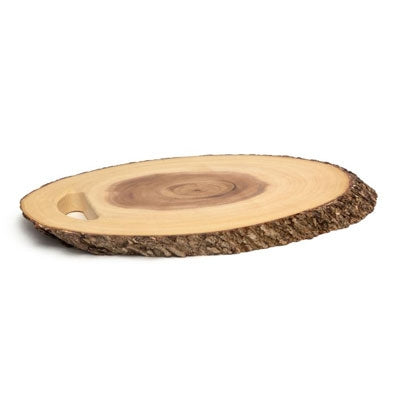 Acacia Bark Oval Server