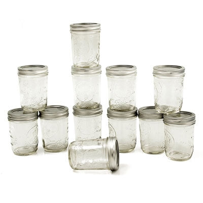 12ct 8oz Regular Mouth jars