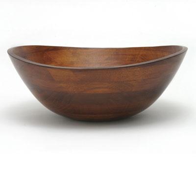 Cherry Finish Lrg Wavy Bowl