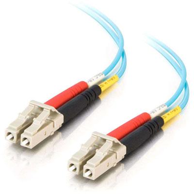 1m LC LC DUPLEX 10GIG AQUA FIB