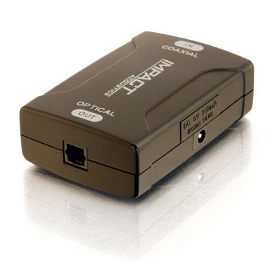 Coax to TOSLINK Audio Convertr