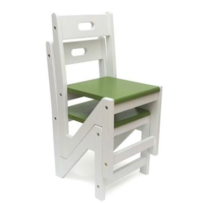 Kid ZigZag Chairs 2pk Green