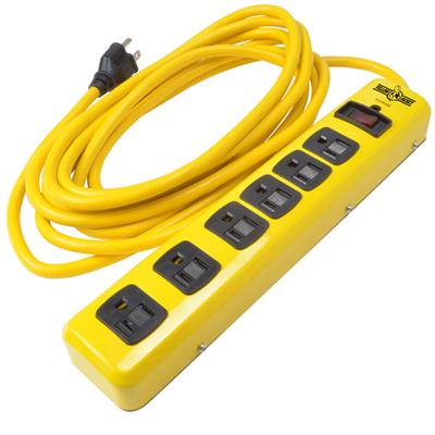 WW 6 Outlet Met Strip 15' Cord