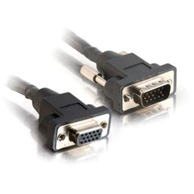 1ft  PANEL MOUNT HD15 M/F EXT