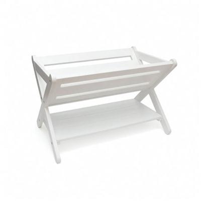 Kid Book Caddy w Shelf White