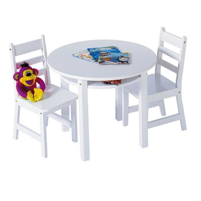 Rnd Table Chair Set White