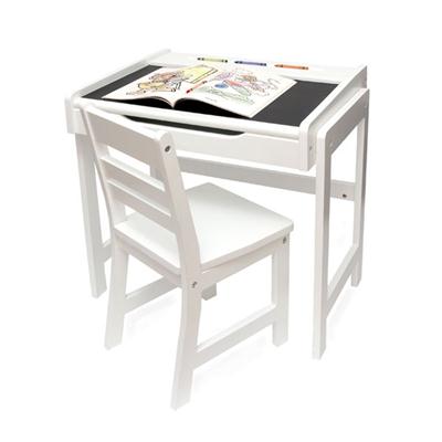 Childs Desk and Chair Set Wht
