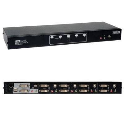 4 Port Dual Mon DVI KVM Switc