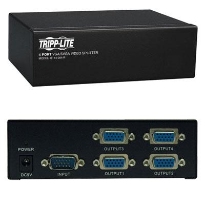 4 Port VGA SVGA Video Splitter