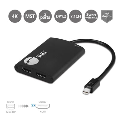 MDP 1.2 to HDMI MST Splitter