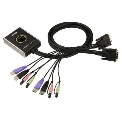 2 Port DVI D cable KVM
