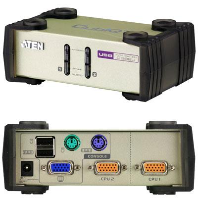 2 Port USB PS 2 KVM