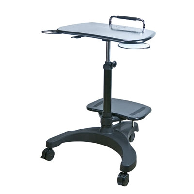 Ergonomic Mbl Laptop Cart Blk