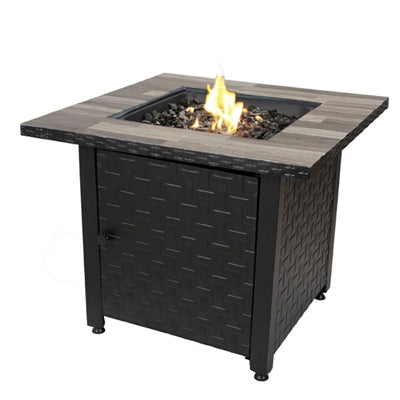 LP Gas Fire Table Blk Grey