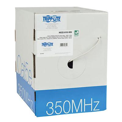 1000' CAT5E Bulk Cbl Wht