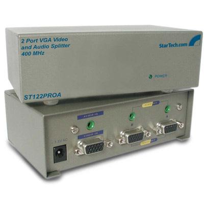 2Port Audio VGA Video Splitter