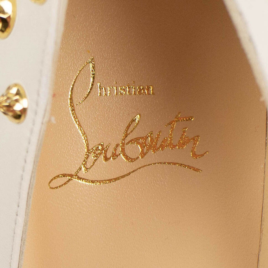 Aimantaclou Leather Studded 85mm Pumps - White