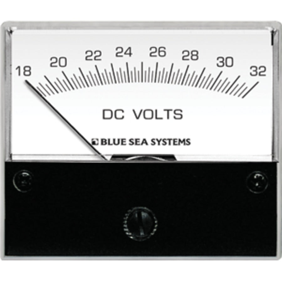 Blue Sea 8240 Dc Analog Voltmeter - 2-3/4 Face, 18-32 Volts Dc