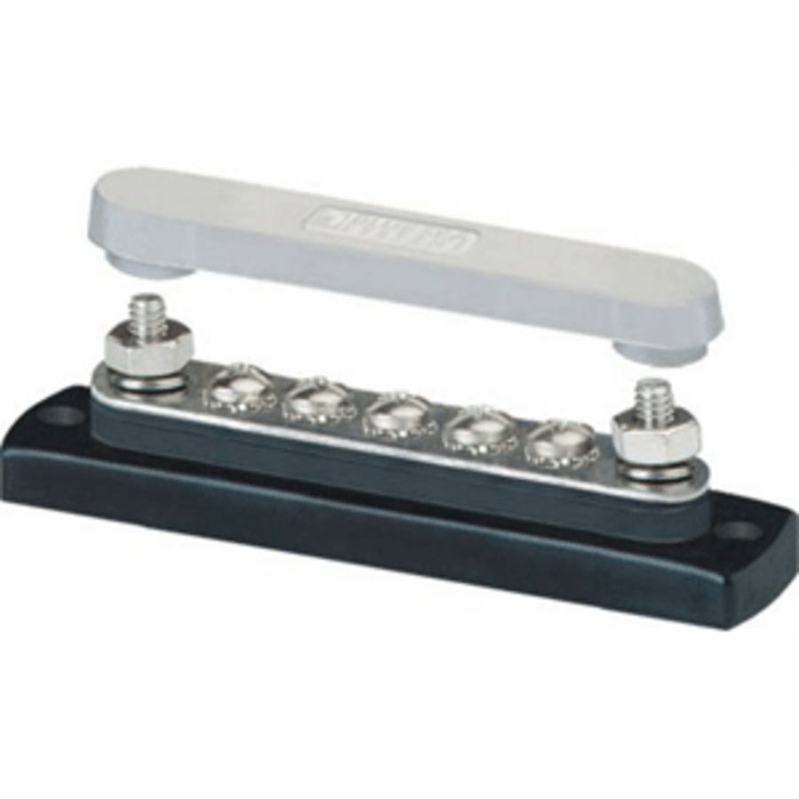 Blue Sea 2314 Minibus 100 Ampere Common Busbar 5 X 8-32 Screw Terminal With Cover