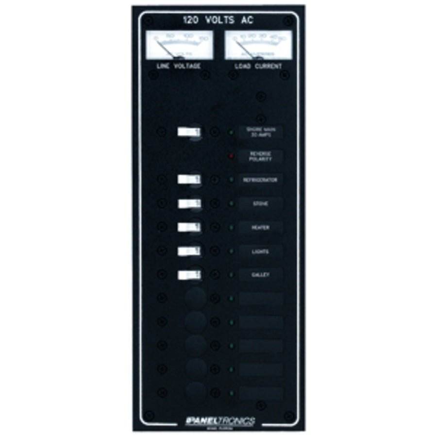 Paneltronics Standard Ac 10 Position Breaker Panel & Main W/led