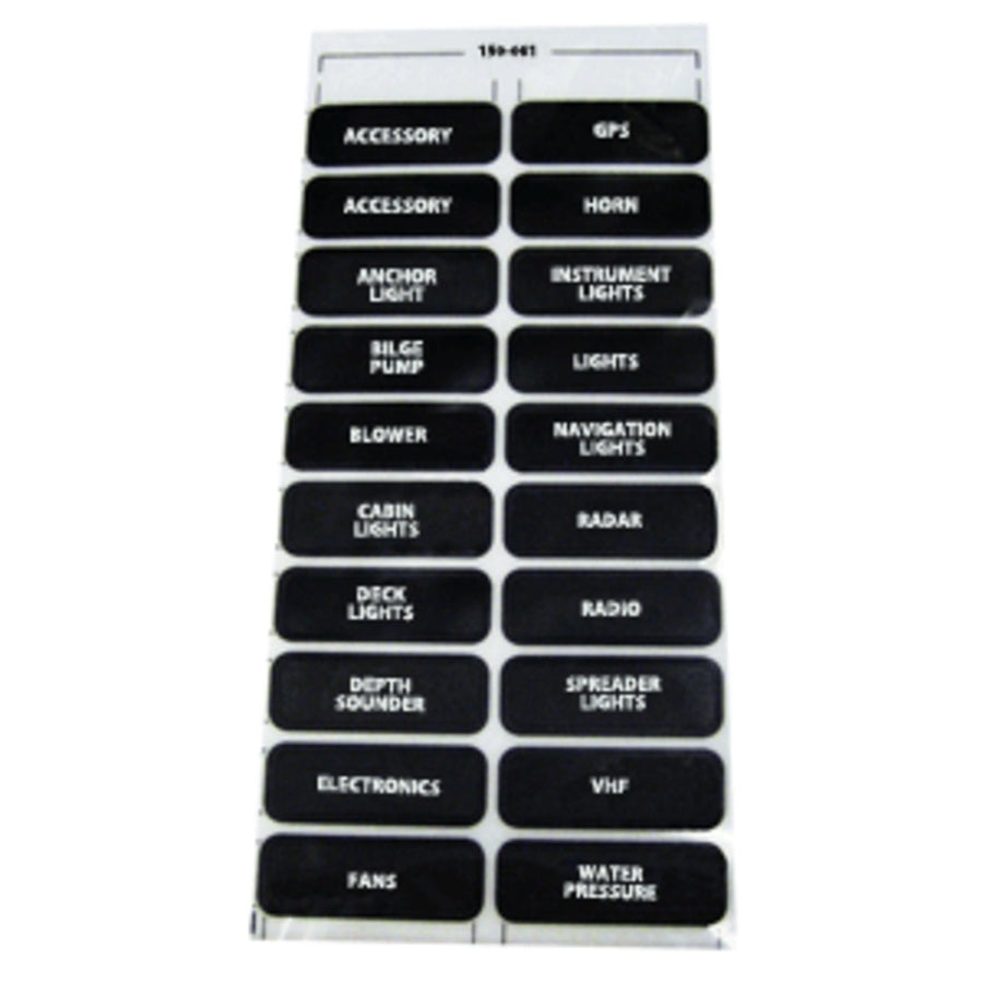 Paneltronics Dc-20 Assorted Label Sheet
