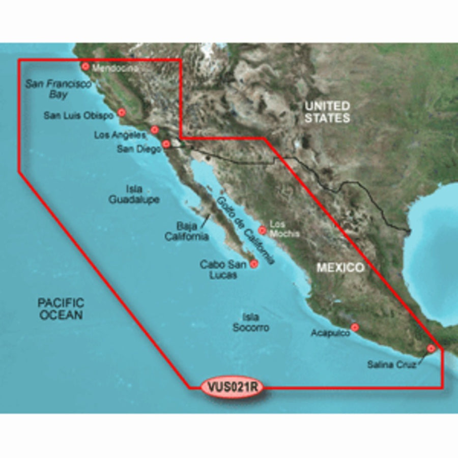 Garmin Bluechart® G2 Vision® Hd - Vus021r - California-mexico - Microsd™/sd™
