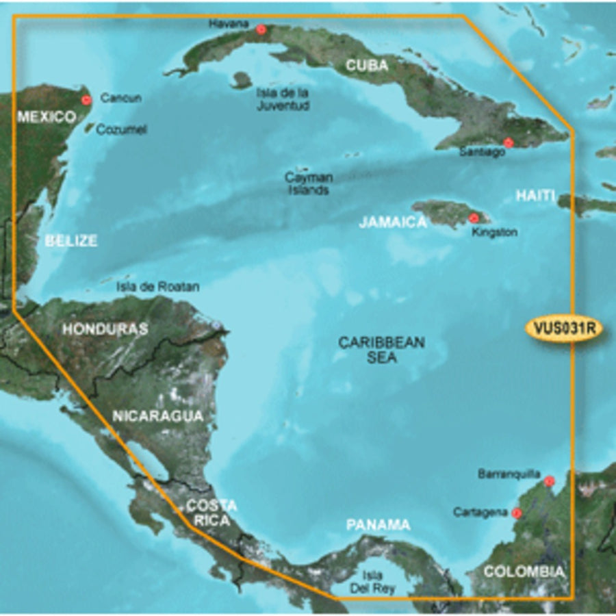 Garmin Bluechart® G2 Vision® Hd - Vus031r - Southwest Caribbean - Microsd™/sd™
