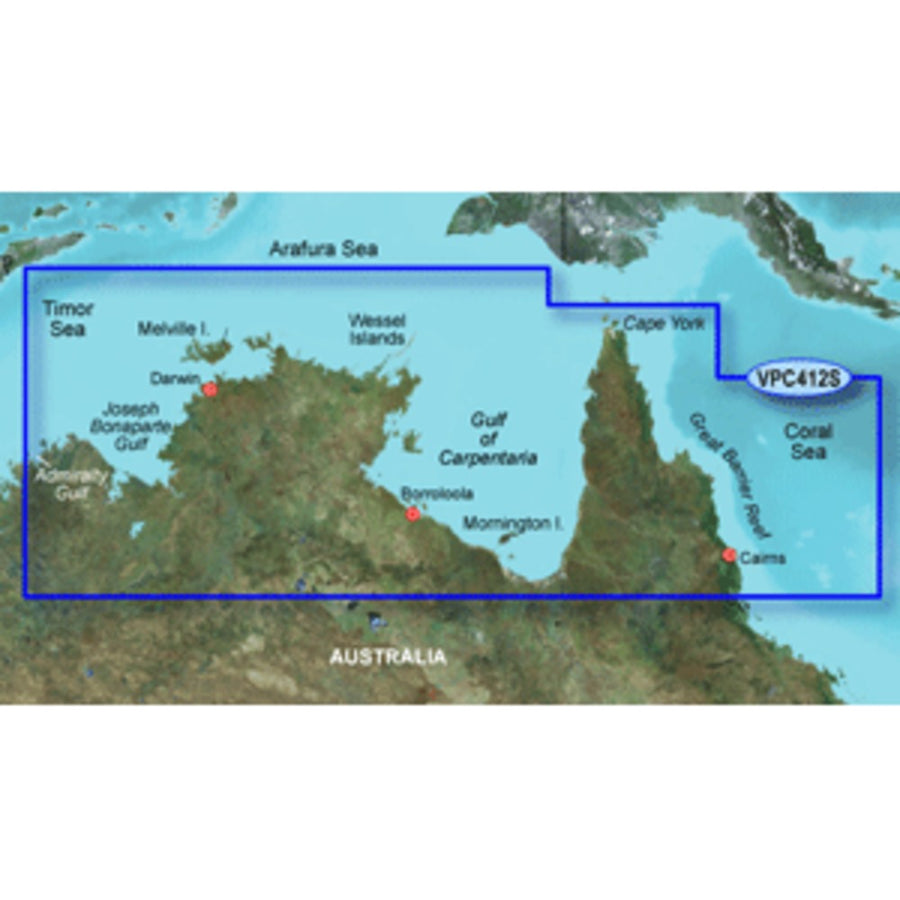 Garmin Bluechart® G2 Vision® Hd - Vpc412s - Admiralty G. Wa - Cairns - Microsd™/sd™