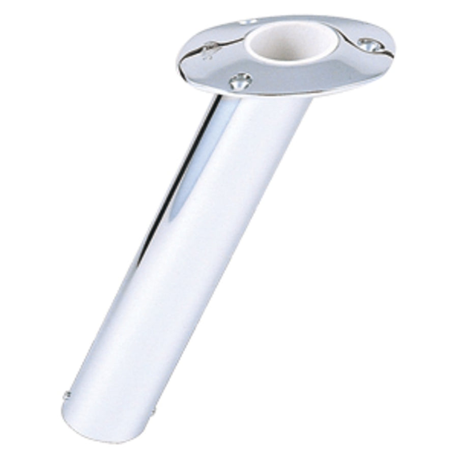Lees 30° Stainless Steel Flush Mount Rod Holder - 2.25 O.d.