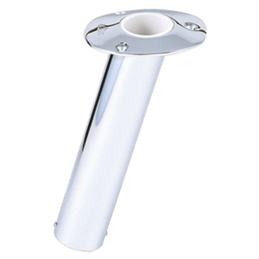 Lees 15° Stainless Steel Flush Mount Rod Holder - 2.25 O.d.