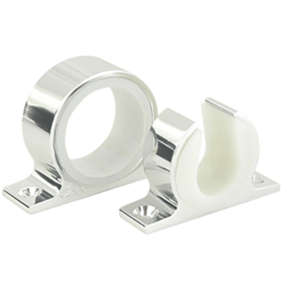 Lees Single Rod Rack Set - Bright Silver Finish