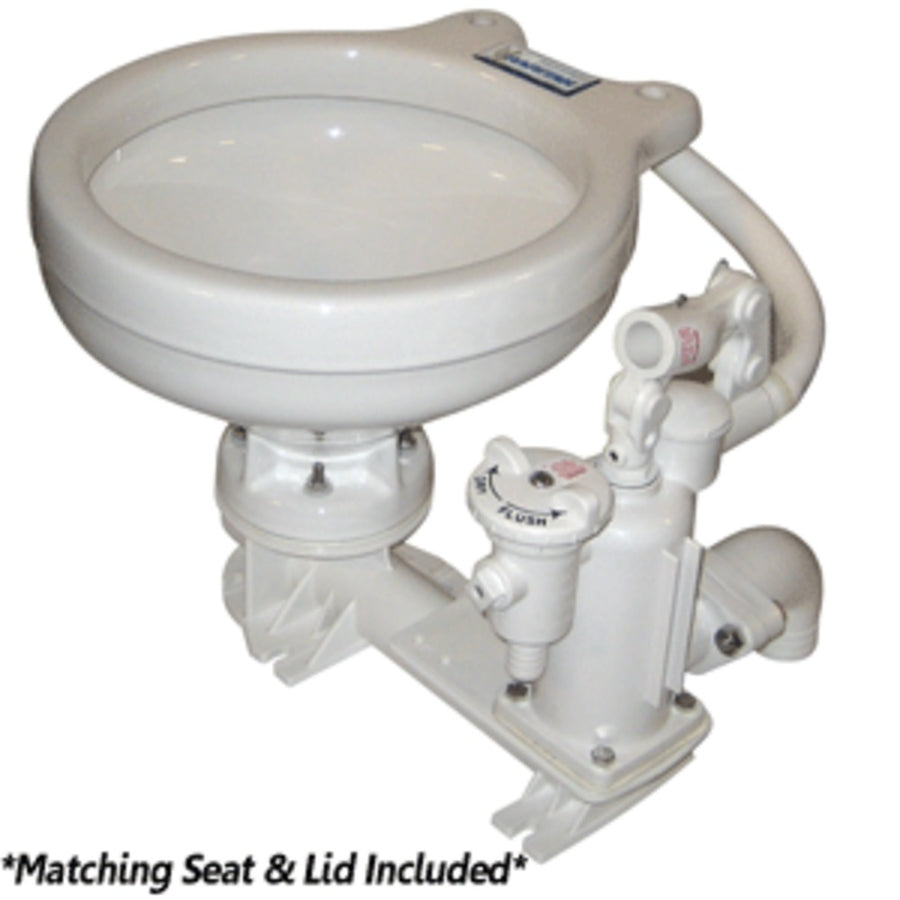 Raritan Standard Manual Toilet - White Marine-size Bowl